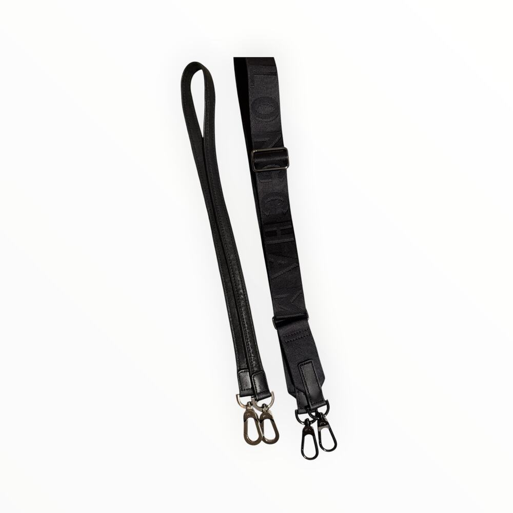 Longchamp Black Leather Top-Handle Satchel with Removable Strap - Picture 6 of 12